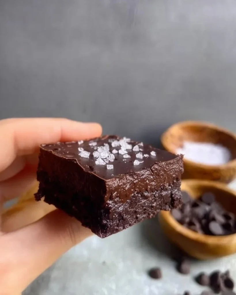 Delicious homemade date brownies on a plate