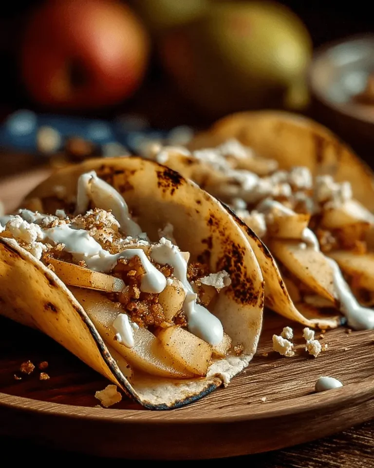 Apple Cheesecake Tacos