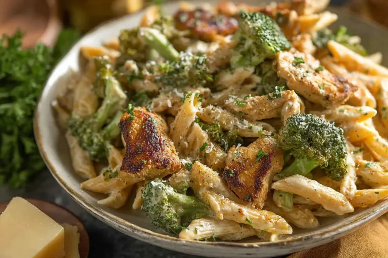 Creamy Cajun Chicken & Broccoli Pasta