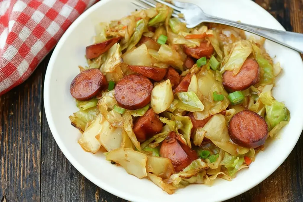 Smoked Sausage & Cabbage Stir-Fry
