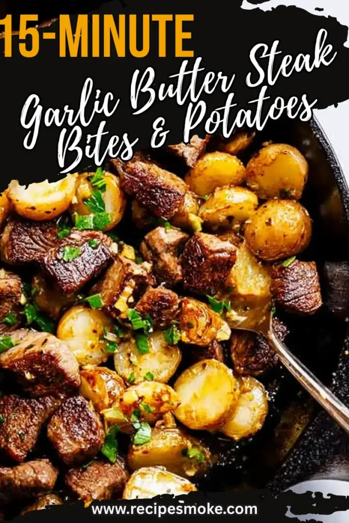 15-Minute Garlic Butter Steak Bites & Potatoes