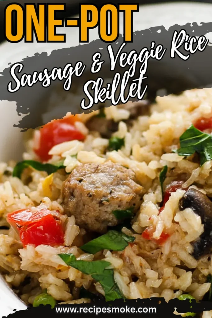 One-Pot Sausage & Veggie Rice Skillet