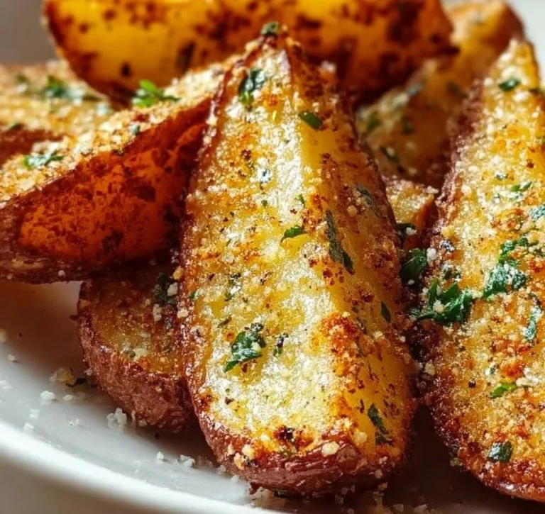 Baked Garlic Parmesan Potato Wedges