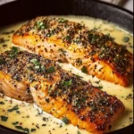 Boursin-Topped Salmon