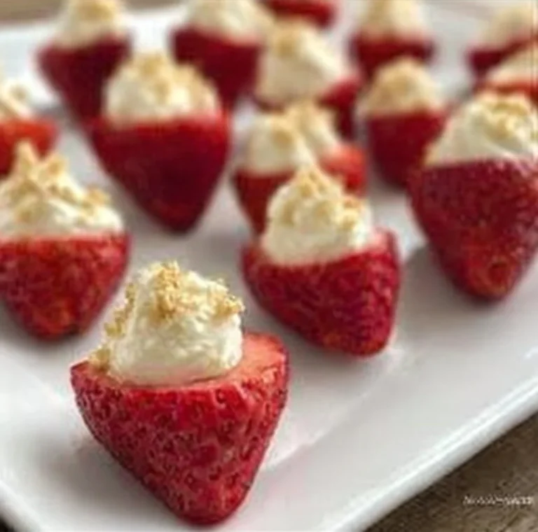 Cheesecake Stuffed Strawberries