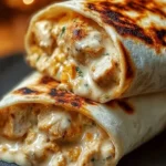 Cheesy Chicken Garlic Wraps
