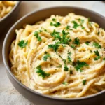 Cheesy Garlic Parmesan Spaghetti