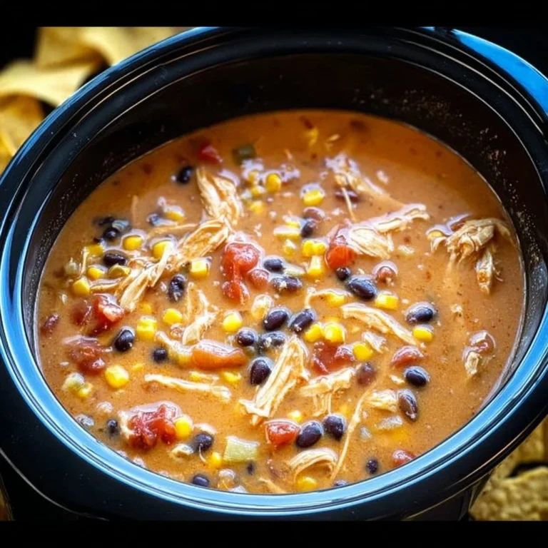 Crockpot Chicken Tortilla Soup