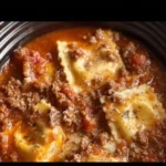 Crockpot Ravioli Lasagna