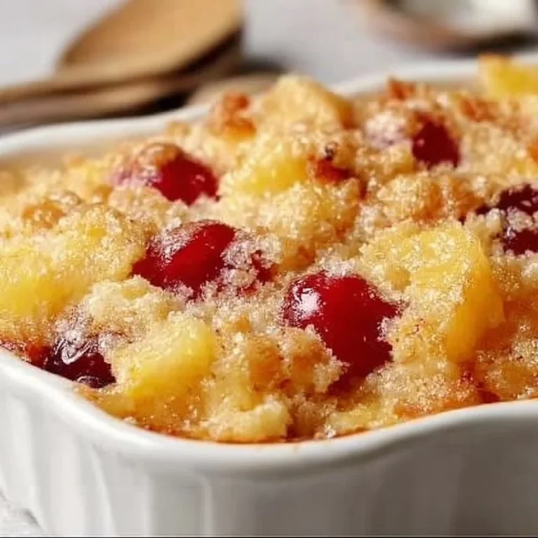 Easy Cherry Pineapple Dump Cake