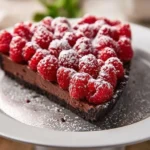 Bittersweet Chocolate Raspberry Tart