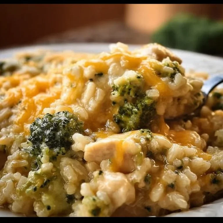 Easy Crockpot Cheesy Chicken Broccoli Rice