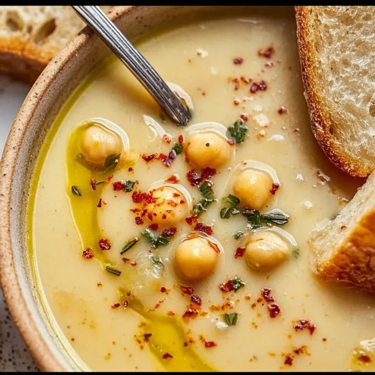 Garlic Chickpea Soup