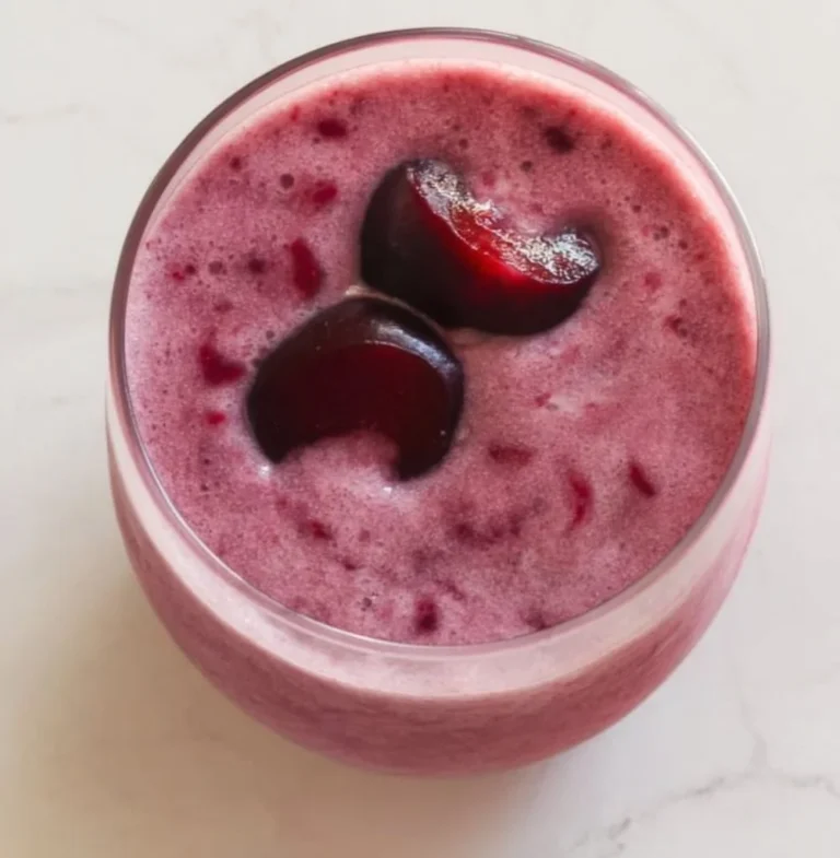 Healthy Cherry Ice Cream Smoothie