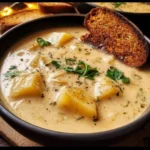 Cheddar Garlic Herb Potato Soup