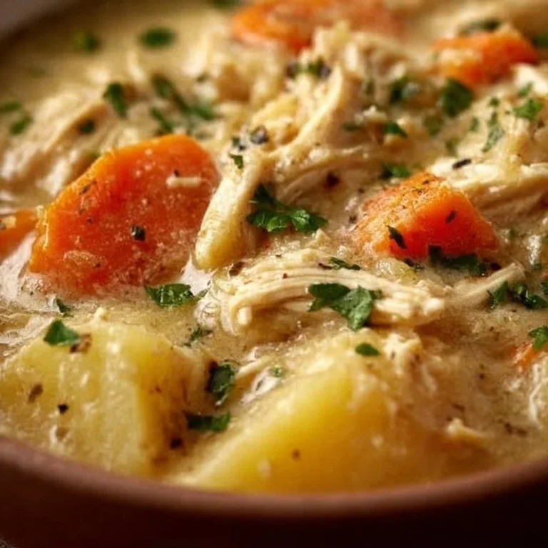 High Protein Chicken Pot Pie Soup
