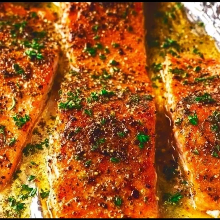 Oven-Baked Salmon with Garlic Butter