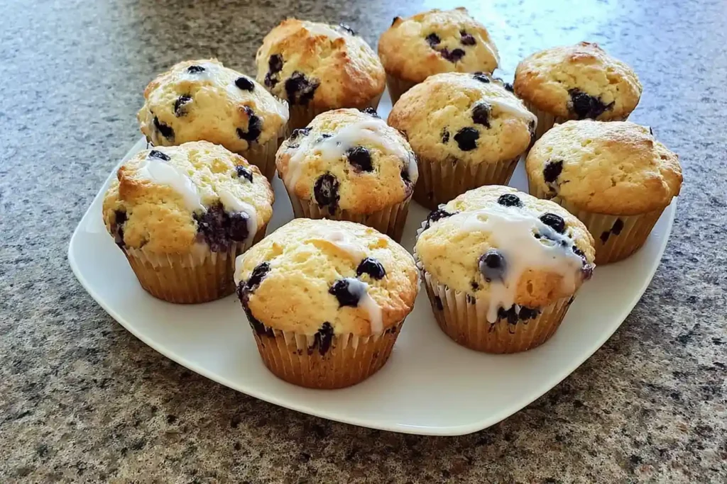Blueberry Lemon Pancake Mix Muffins