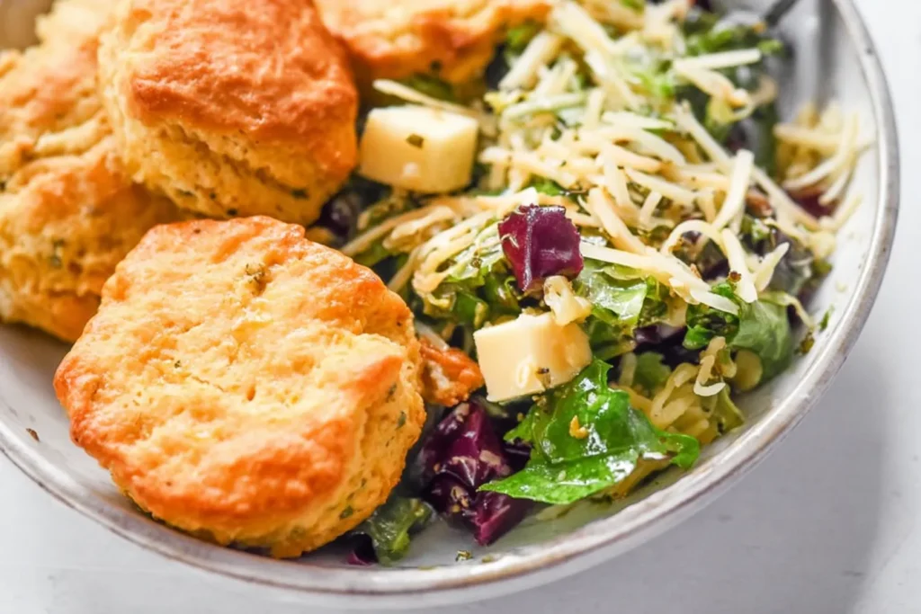 Cheesy Herb Pancake Mix Dinner Biscuits