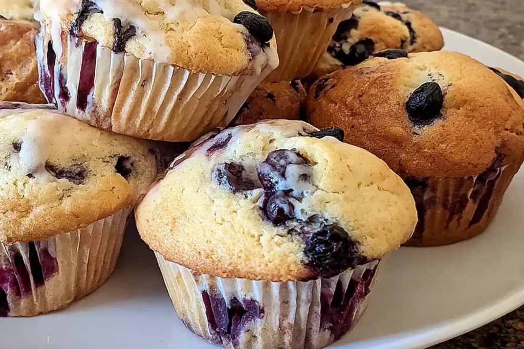 Blueberry Lemon Pancake Mix Muffins