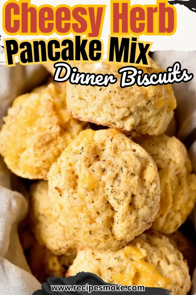 Cheesy Herb Pancake Mix Dinner Biscuits