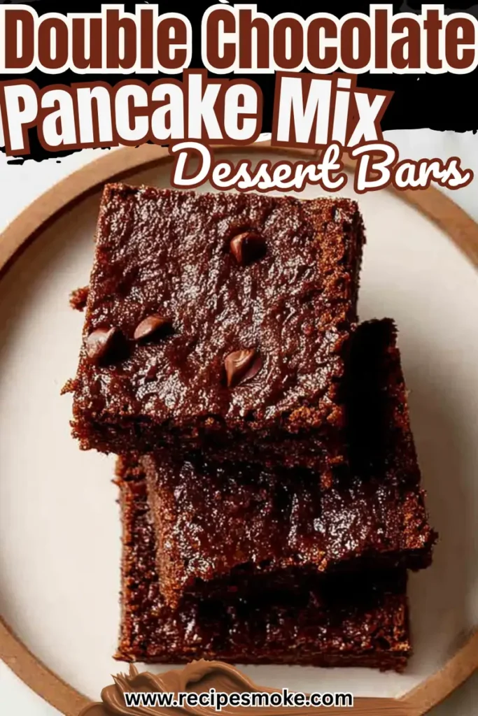 Double Chocolate Pancake Mix Dessert Bars
