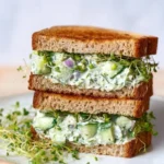 Quick Cucumber Salad Sandwiches