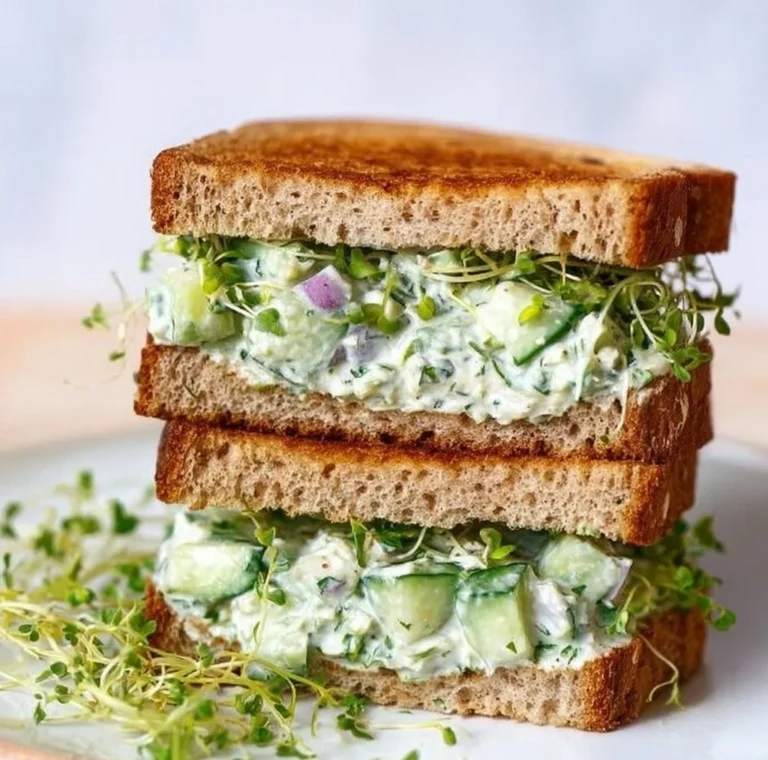 Quick Cucumber Salad Sandwiches