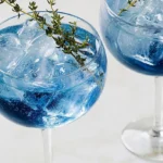 Sky Blue Sparkling Grape Mocktail