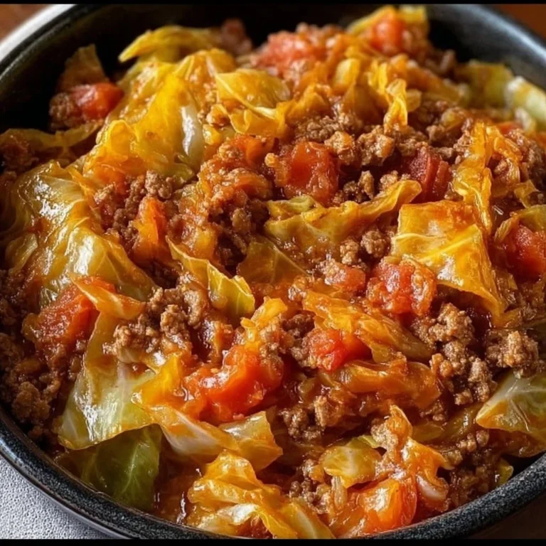 Slow Cooker Unstuffed Cabbage Rolls