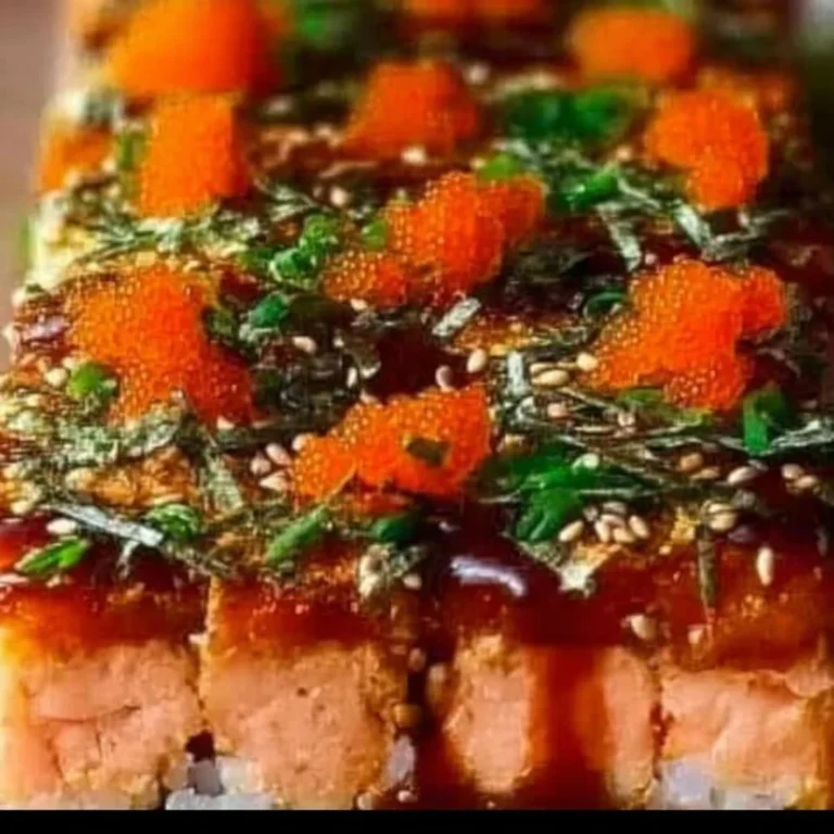 Spicy Salmon Sushi Bake
