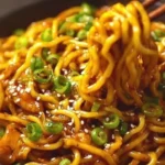 Sticky Garlic Chicken Noodles