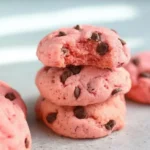 Strawberry Cake Mix Chocolate Chip Cookies