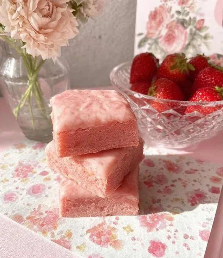Strawberry Sweetheart Brownies
