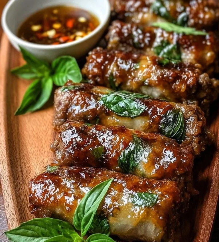 Thai Basil Beef Rolls – Fresh Thai Flavors in Every Bite