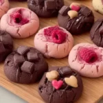 Chocolate Raspberry Ganache Cookies
