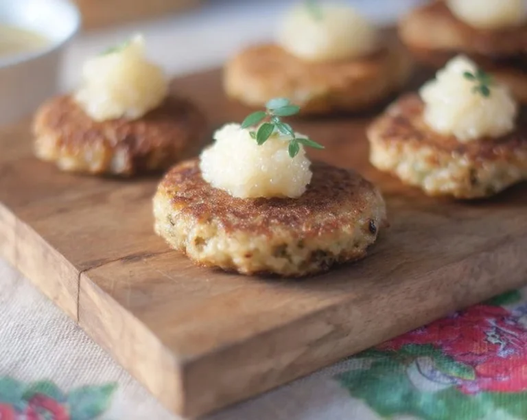 Healthy Cauliflower Latkes for Chanukah (Paleo, Low Carb, Low Fat Recipe)