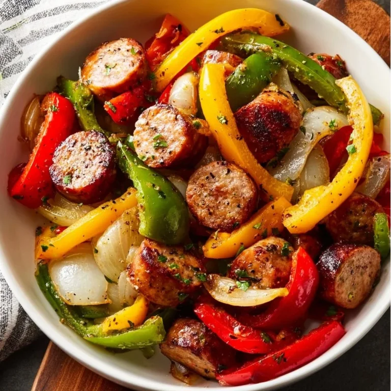 Air Fryer Sausage and Peppers