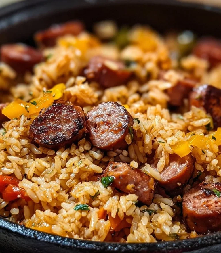 Cajun Sausage and Rice Skillet