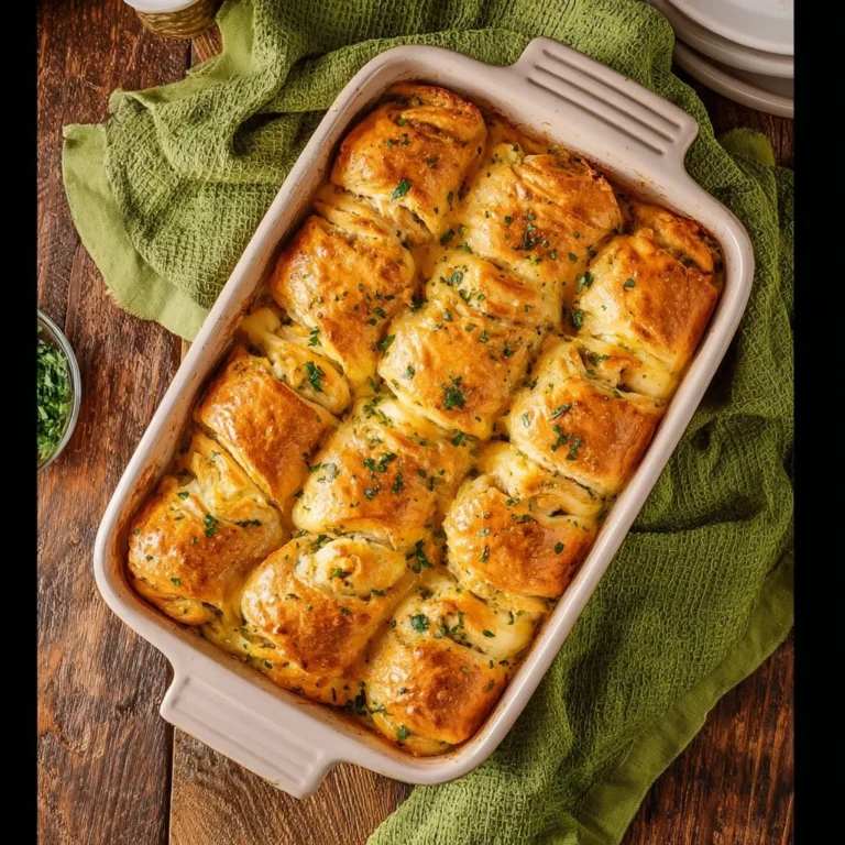 Cheesy Chicken Crescent Roll Bake