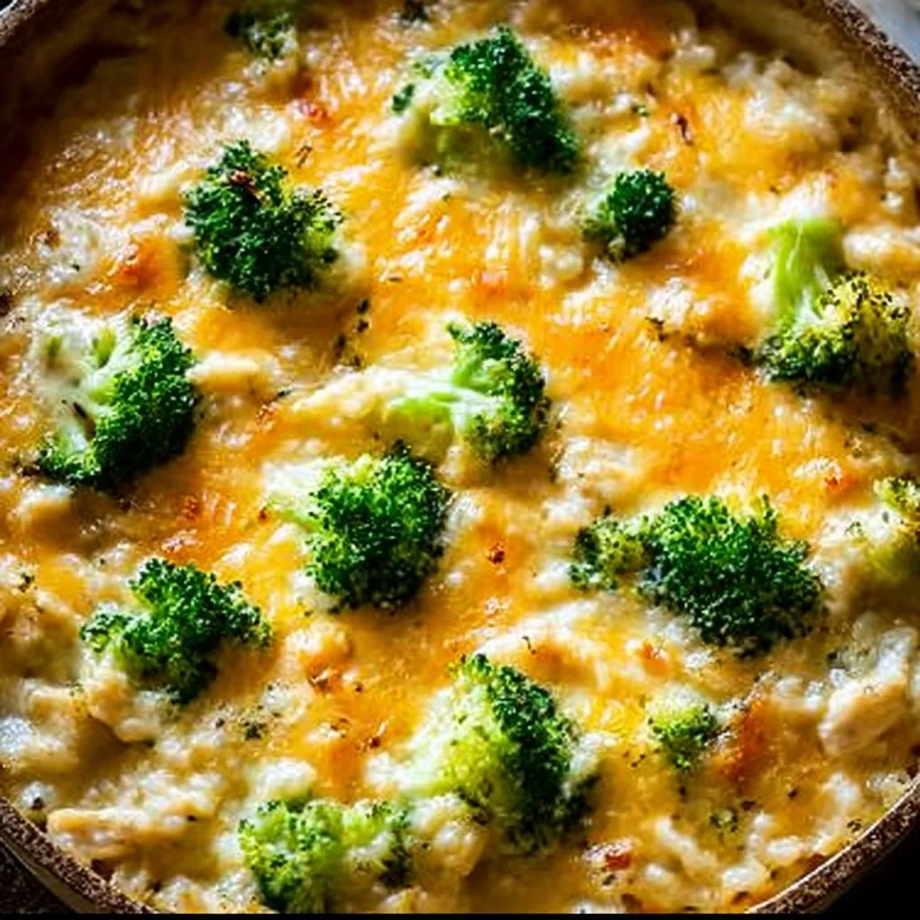 Chicken Broccoli Rice Cheese Casserole