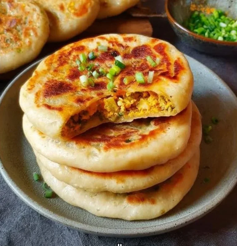 Chinese-Style Savoury Stuffed Breakfast Pancakes