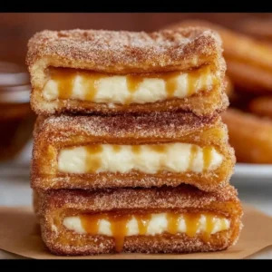 Delicious Churro Cheesecake with churro crust and creamy filling