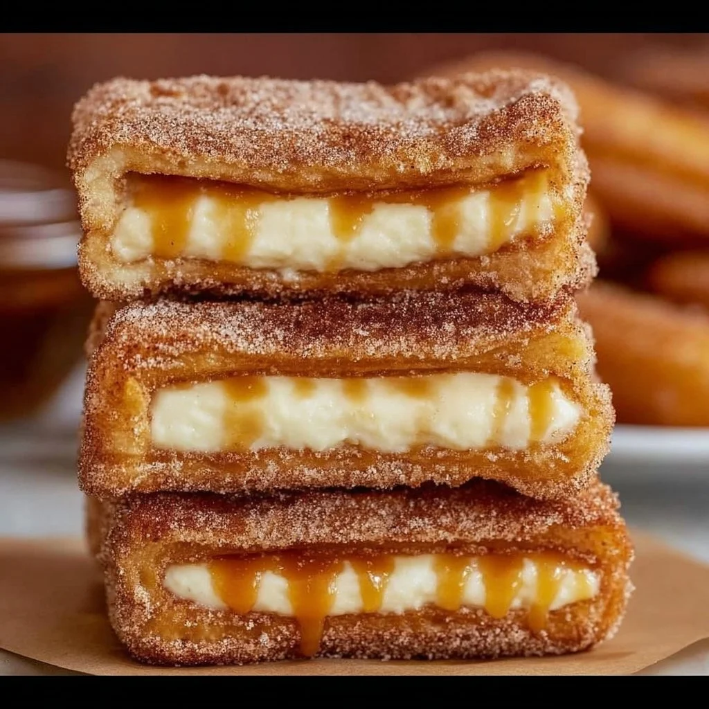Delicious Churro Cheesecake with churro crust and creamy filling