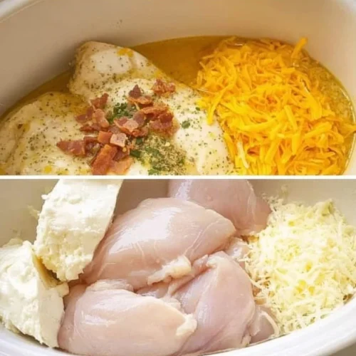 Creamy and savory Crack Chicken served in a bowl with herbs and spices.