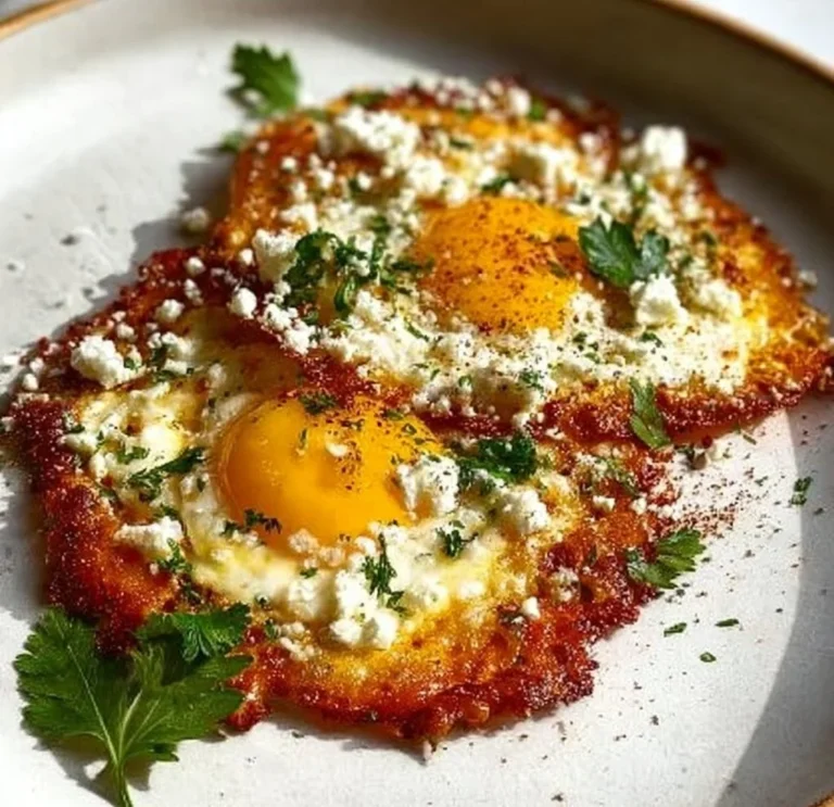 Crispy Feta Fried Eggs