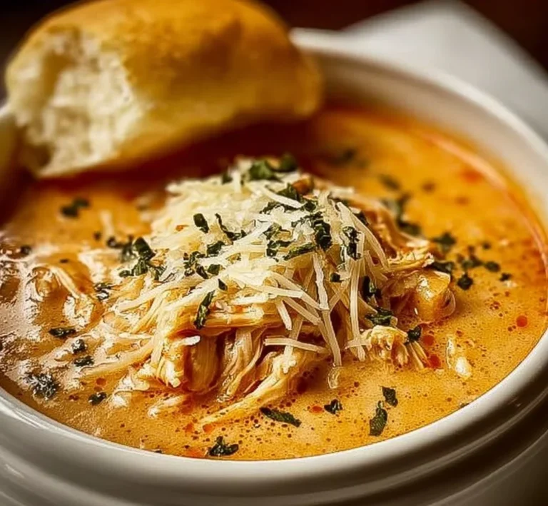Crock Pot Creamy Chicken Parmesan Soup