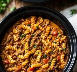 Crockpot Taco Pasta
