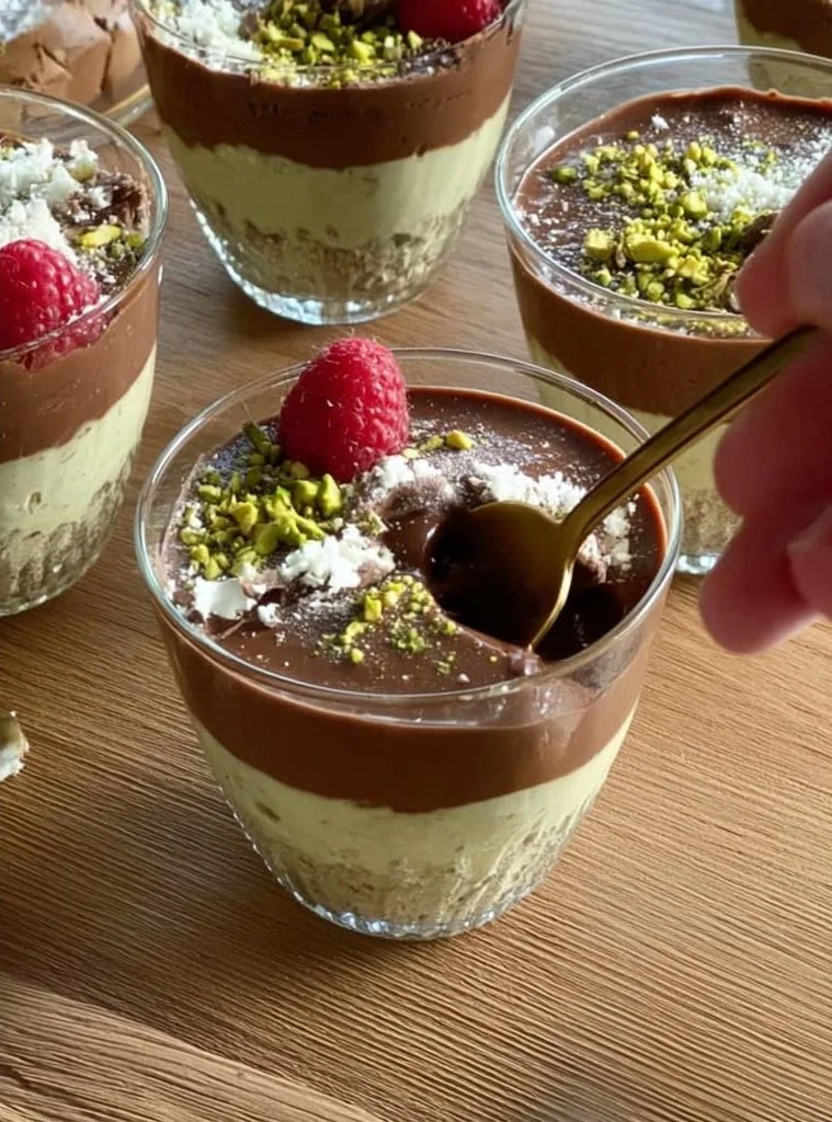 Dubai Chocolate Dessert in a Glass