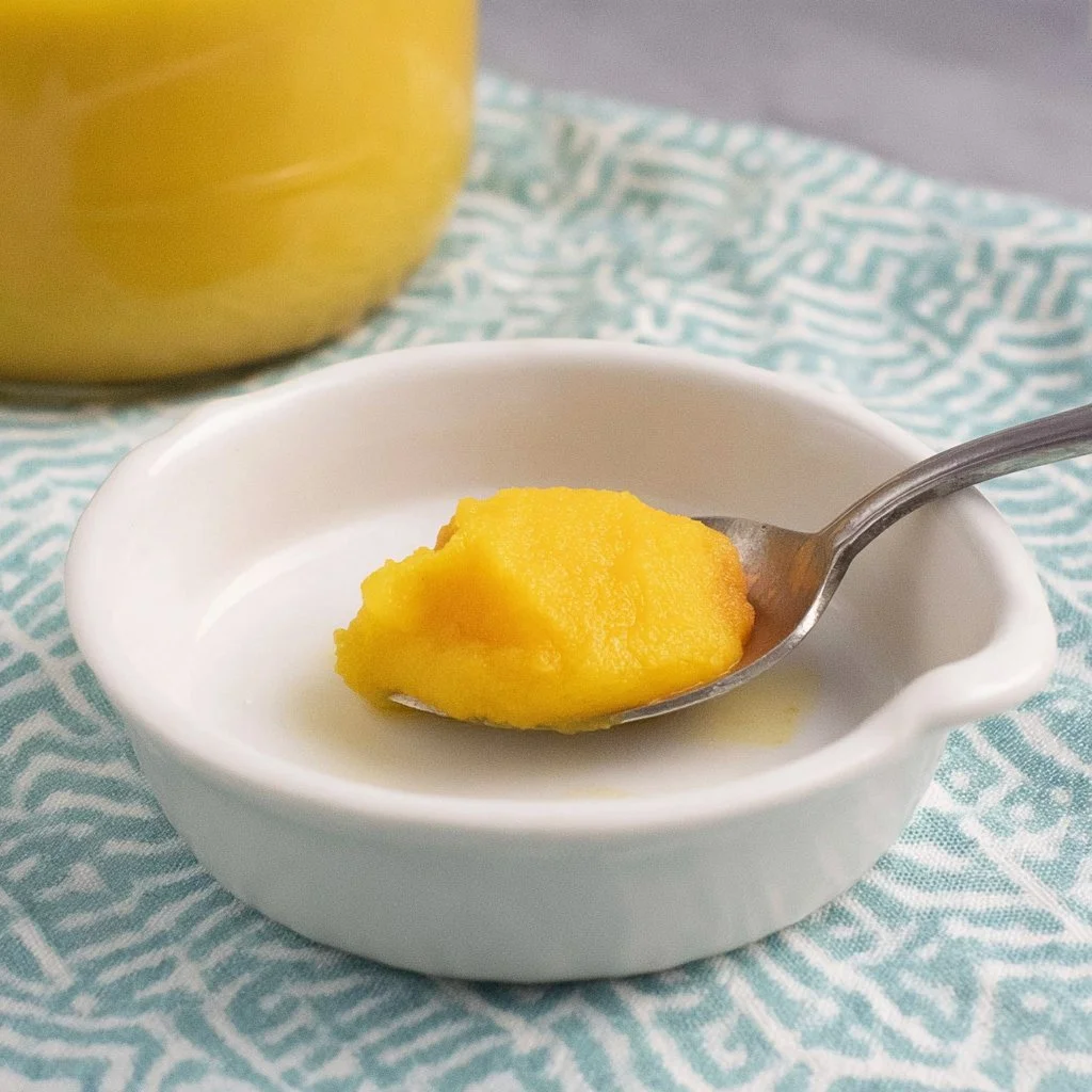 Easy Instant Pot pumpkin purée in a bowl ready for fall recipes